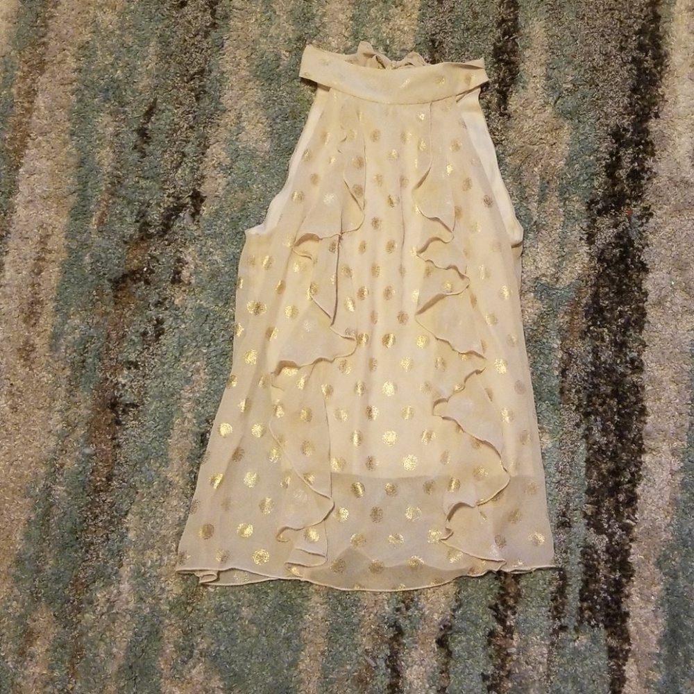 A. Buyers gold polka dot blouse